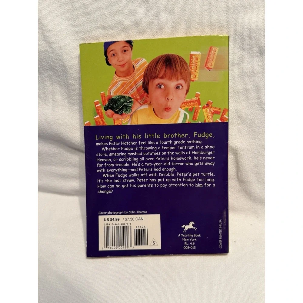 Judy Blume Tales of a Fourth Grade Nothing 1991 Yearling Paperback Fudge Kids